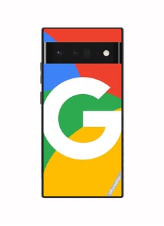 Buy Protective Case Cover For Google Pixel 6a Google Logo Design Multicolour in UAE