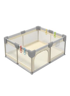 Buy Baby Playpen Indoor Outdoor Large Baby Playard Kids Activity Center Sturdy Safety Play Yard with Soft Breathable Mesh in Saudi Arabia