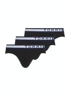 Buy Men's 3 pack Briefs - Cotton, Black in UAE