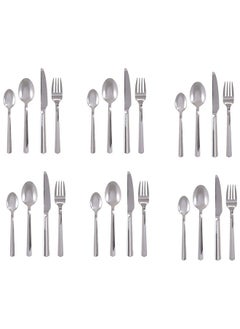 اشتري Winsor 24-Piece Stainless Steel Cutlery Set With Stand WR7000-24 في الامارات