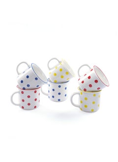 Buy Larisha Set Of 6 Mug 384Ml -Assorted in UAE