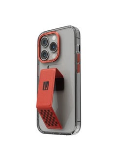 Buy Levelo Morphix Clara Gripstand iPhone 14 Pro Max IMD Clear Back Case - Red in UAE