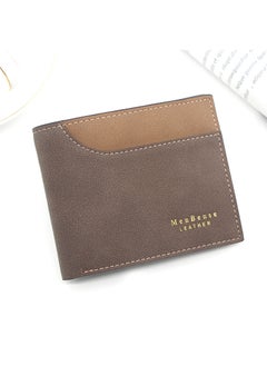 اشتري Men's Wallet Short Wallet Card Holder Id Bag 12*9.5*2.5cm في السعودية