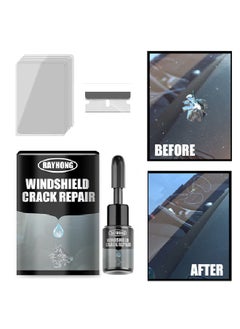 Buy Windshield Crack Repair，For Glass Crack Repair Adhesive，Windshield Chip Repair Kit，Cracks Gone Glass Repair Fluid Quick Fix in UAE