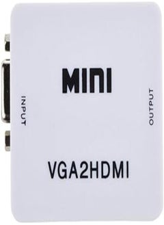 Buy VGA to HDMI Full HD Video 1080P Audio Adapter for PC/Laptop/DVD in Egypt