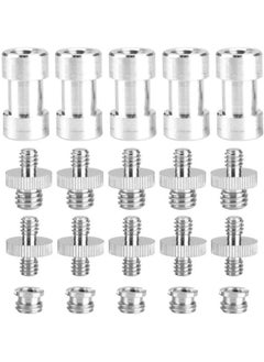 Buy 20 Pieces Camera Mount Screw Kit, Portable 1/4 Inch to 3/8 Inch,1/4 to 1/4 Threaded Ring Screw Converter Threaded Adapter Accessory for DSLR, Flash, Light Stand, Tripod/Monopod/Ballhead in UAE