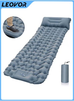 Buy Camping Sleeping Pad, Extra Thickness 3.9 Inch Inflatable Sleeping Mat with Pillow Built-in Pump, Compact Ultralight Waterproof Camping Air Mattress for Backpacking, Hiking, Tent in Saudi Arabia