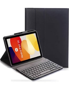 Buy Keyboard Case For Xiaomi Redmi Pad SE 11 Inch Slim Flip with Removable Wireless Keyboard Stand Case Cover for Xiaomi Redmi Pad SE 11 Inch, Black in UAE