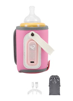 Buy Baby Portable Milk Heat Keeper Warmer With LED Display - Pink in Saudi Arabia