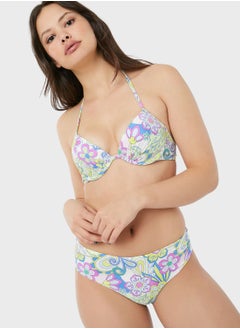 Buy High Leg Printed Bikini Bottom in UAE