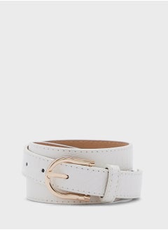 Buy Croc Print Slim Belt in UAE