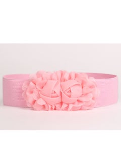 Buy Decorative Female Simple All Kinds Of Elastic Belt rose Elastic Waist Seal 60g Pink in UAE