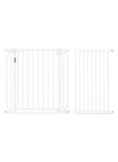 Buy Baby Safe Metal Safety  LED Gate with 45cm Extension - White in UAE