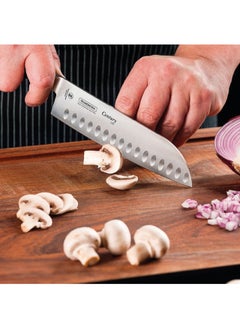 Buy Century Santoku 7 inches High Carbon Stainless Steel Din 1.410 Blade 58 HRC in UAE