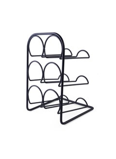 اشتري Alfio 3-Tier Bottle Holder 33x23x21cm - Black في الامارات