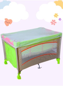 اشتري Comfortable Breathable Soft Cushioned Smooth Run Easy Assembled Safe Baby Bed With A Mosquito Net في السعودية