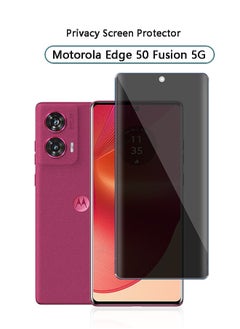 Buy Privacy Screen Protector for Motorola Edge 50 Fusion 5G Tempered Glass, 9H Hardness Anti-Spy Anti-Scratch Anti-Dust Bubble-Free Tempered Film Easy Installation in Saudi Arabia