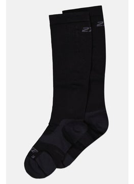 Buy Men 1 Pair Light Cushion Full Length Socks, Black Combo in Saudi Arabia