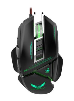 Buy Macro Programming Mouse Black/Green in Saudi Arabia