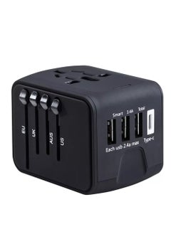 اشتري Universal Travel Adapter with 3 USB & 1 Type C Charging Ports في الامارات