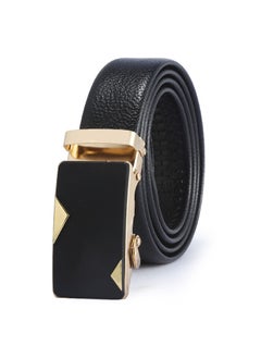 Buy 115CM Creative Casual Versatile Wear Resistant Leather Automatic Buckle Belt in UAE