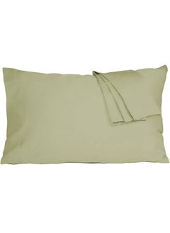 Buy Cotton Pillowcases- Breathable, Easy to Wash, Standard Size 50 x 75cm, Set of 2 Pack, with Envelope Closure in Saudi Arabia