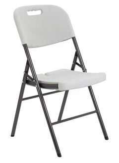 Buy Folding Plastic Chair with Molded Seat - 86 cm Height, 51 cm Width, 46 cm Depth, Supports up to 227 kg in UAE