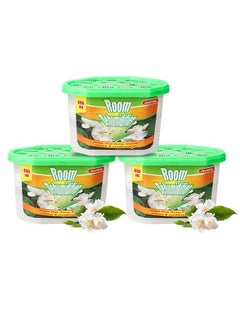 Buy 3-Pcs Moisture Absorbers 600ml, Dehumidifiers to Control Excess Moisture for Basements, Closets, Bathrooms, Laundry Rooms, Kitchen & Study,Moisture Absorbers Odor Eliminator（jasmine fragrance） in UAE
