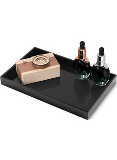 اشتري Italian Natural Marble Tray, Vanity Tray, Serving Tray, Decor Tray for Kitchen, Bathroom, Black 30x 18X 3cm في الامارات