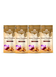 Buy Nirmal Kesar Chandan Agarbatti Zipper (Pack of 4) -Saffron and Sandalwood Fragrance Zipper Incense Sticks in UAE