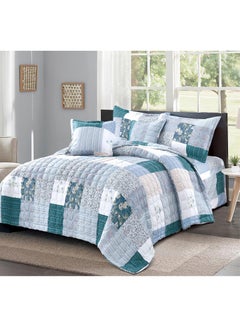 Buy Compressed Colored Comforter Set Single Size 4 Pieces 1 comforter + 1 bed sheet + 1 Pillowcase + 1 cushion case in Saudi Arabia