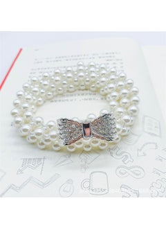 Buy Elegant Pearl Waist Chain for DressesRhinestone Collar Silver Rhinestone Collar Silver in UAE