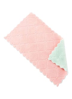 Buy Multifunctional Dish Washing Rag Pink/Green 265x140mm in Saudi Arabia