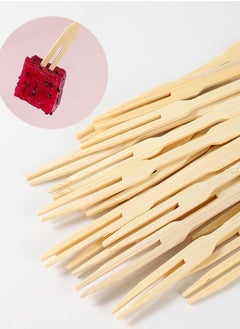 Buy Disposable Bamboo Fruit Fork 87*7MM 70PCS in UAE