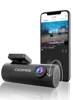 Buy DDPAI Dash Cam 1296P UHD,APP Control Dash Camera for Cars with Night Vision,Car Dash Cam Front with G-Sensor,Loop Recording,24H Parking Model,330 Rotatable lens record front or inside,Support 256G in UAE