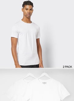 Buy Crew Neck T-Shirt (Pack of 2) in Saudi Arabia