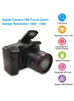 Buy Digital Camera 16X F-ocus Zoom Design Resolution 1920*1080 Supported S D Card 4 * AA Batter-y Powered Operated for Photos Taking S-tudio in Saudi Arabia