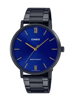 Buy Casio MTP-VT01B-2BUDF Quartz Blue Dial Stainless Steel Men's Watch in UAE
