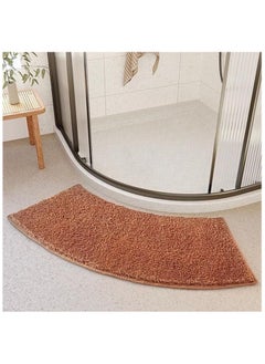 Buy Bath Mat Super Absorbent Bathtub Mat with Non-Slip Anti Slip Bathroom Floor Mats and Quick Dry Bath Rug Thickened Soft Easier Clean Carpet 40 By 100 CM Curved in UAE