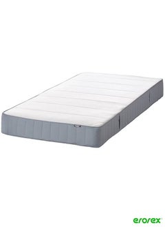 Buy Sprung mattress extra firm light blue 90x200 cm in Saudi Arabia