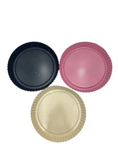 Buy Granite cake pan set of three multicolored in Saudi Arabia