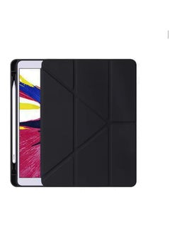 Buy Case Compatible With Samsung Galaxy Tab A9 / 8.7 inch Smart Tablet Cover Case, Slim Protective Folio Shell Cover, Multi-Angle Viewing TPU Leather Case with Auto Wake/Sleep (Black) in Egypt