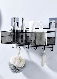 اشتري 1-Piece Bathroom Shelf Shower Shampoo Soap Organizer Wall Mounts Storage Rack 36 x 20 x 15.5 Centimeter في الامارات