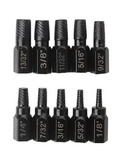 Buy 10-Piece Screw and Nut Extractor Set Damaged Screw Extractor Broken Screw Extractor Hex Bolt Removal Tool Multispline Bolt Extractor Easy-Out Extraction, Broken Remover, Stripped Fastener Tool in UAE