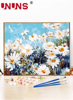 اشتري DIY Paint by Number For Adults,15.7" x 19.7" Flowers Acrylic Paints By Numbers For Adults Beginner Kids Color Painting By Numbers On Canvas With Brushes Daisy Paint By Numbers For Kids Ages 8-12 في السعودية