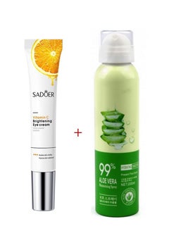 اشتري aloe vera moisturizing spray _ vitamin c brightening eye cream في السعودية
