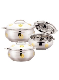 Buy Sturdy and Durable Hotpot Stainless Steel Casserole Food Warmer with Lid - Reem in UAE