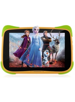 Buy HelloPro Kids Tablet 8 Inch Educational Tablet Wi-Fi 2GB RAM 32GB Orange Green in UAE