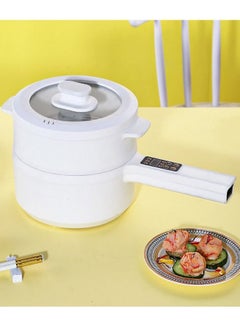 Buy Stainless Steel Electric Food Steamer Multi Layer Cooker with Timer in UAE