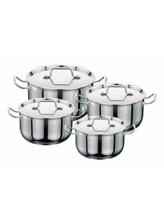 Buy 8 Pcs Cookware Set Stainless SteelIndianMade
 18,20,22,24 CM in Saudi Arabia
